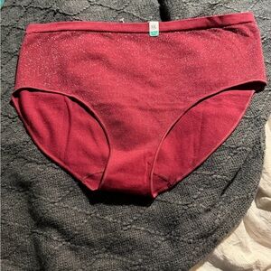 ❣️❄️Maurices Red Glitter High Waist Hipster Panties